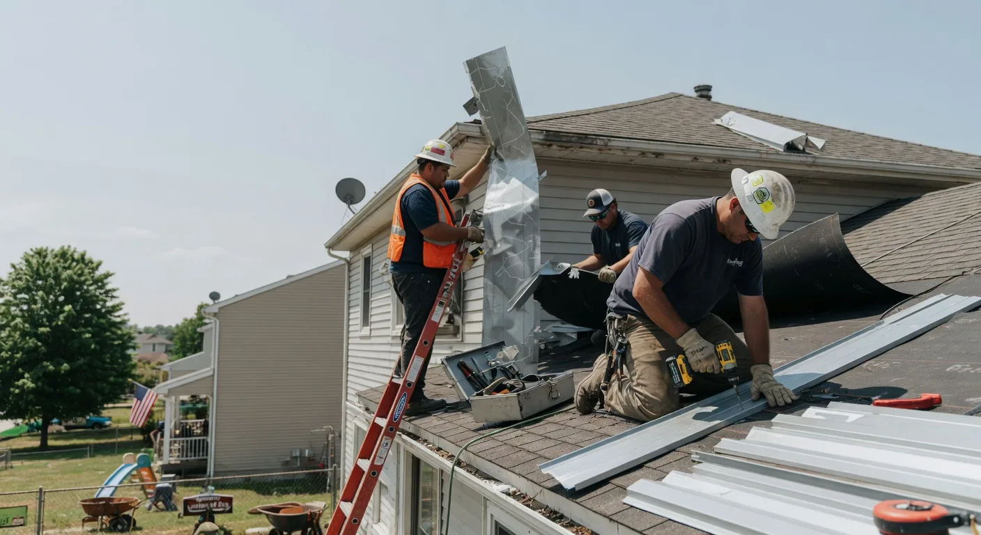Storm Damage Metal Roof Repair in Saint Ansgar, IA